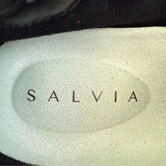 Salvia Black Suede Waterproof Ankle Boots | Lug Sole • Chunky Heel • Size 11 - Picture 14 of 16